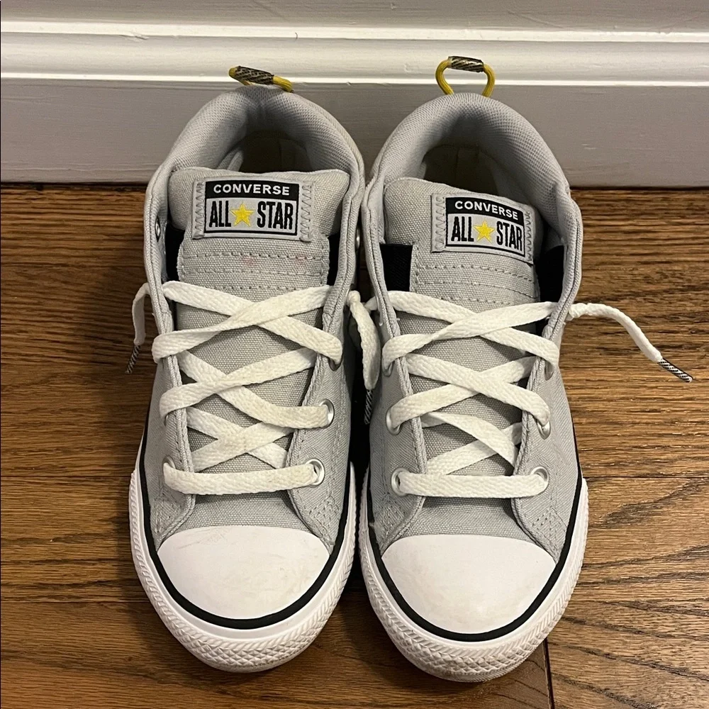 Converse Kids Light Gray High-Top Sneakers